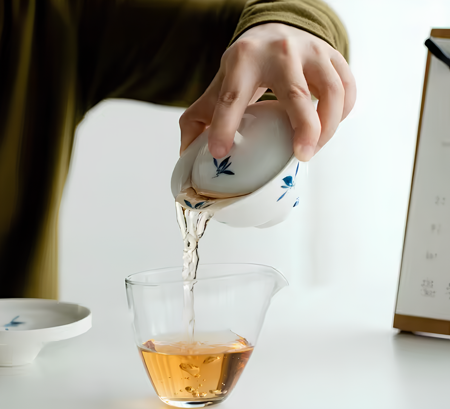 Gaiwan z jadeitowej porcelany