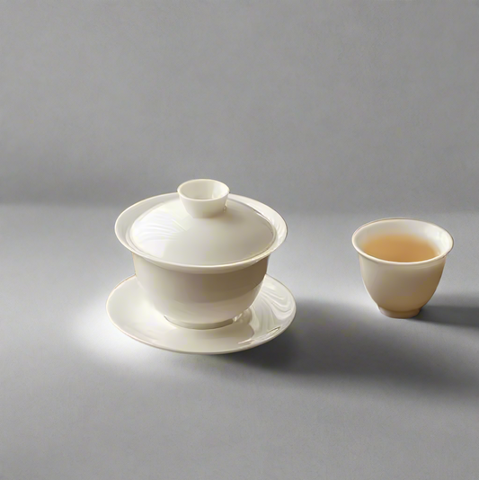 Gaiwan z białego porcelituя