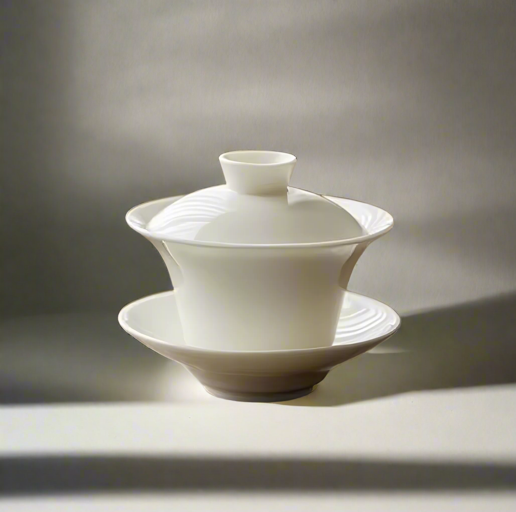 Gaiwan z białego porcelituя