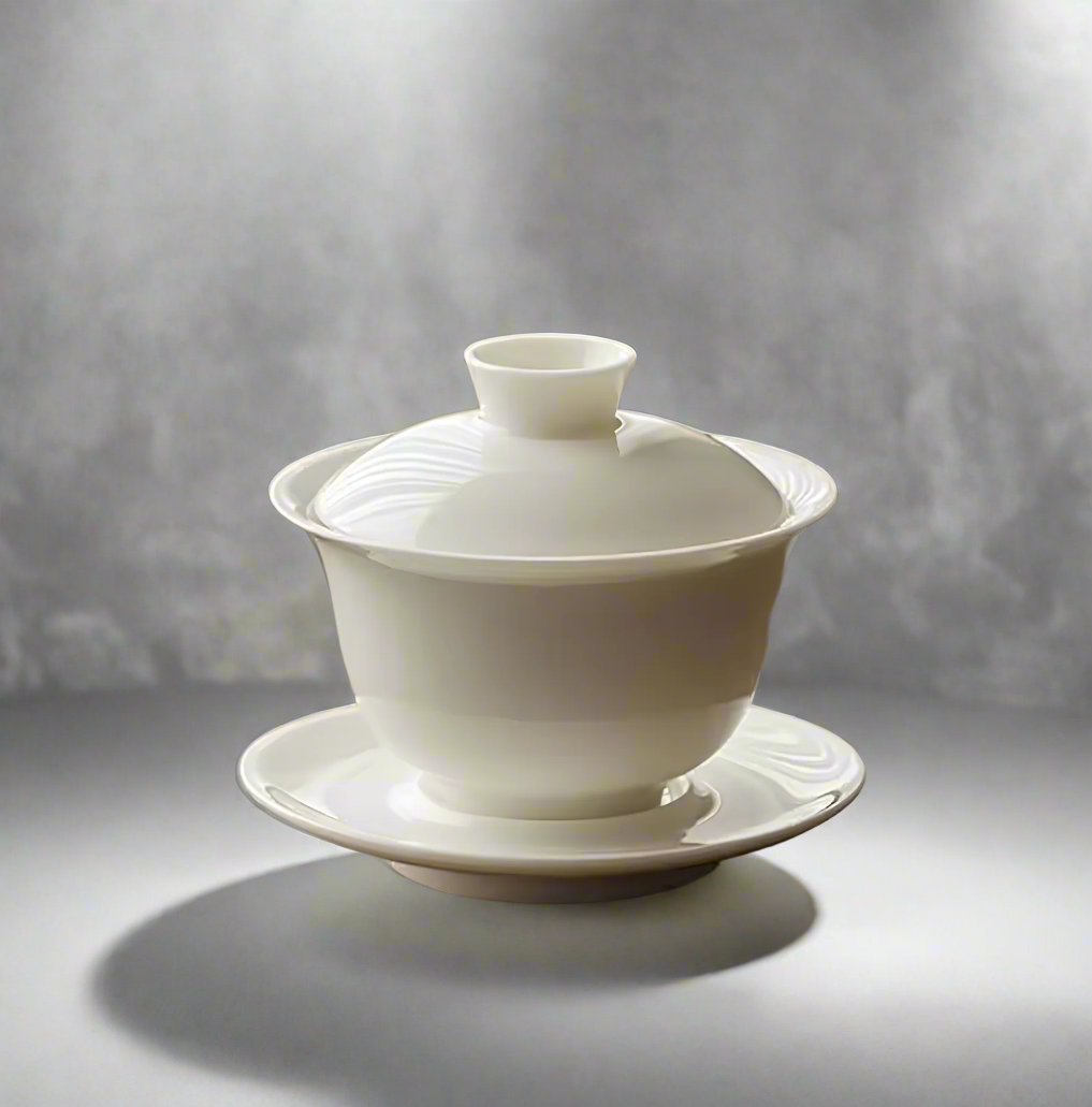 Gaiwan z białego porcelituя