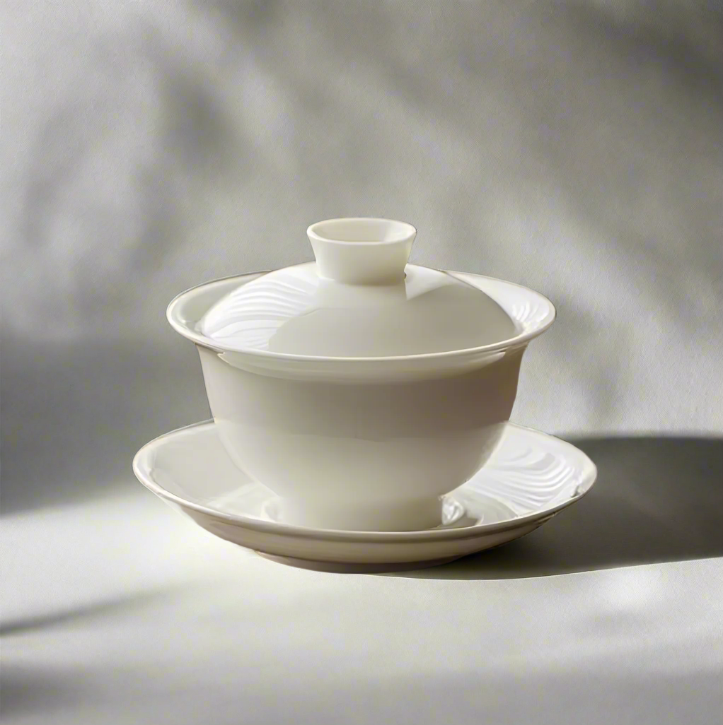 Gaiwan z białego porcelituя