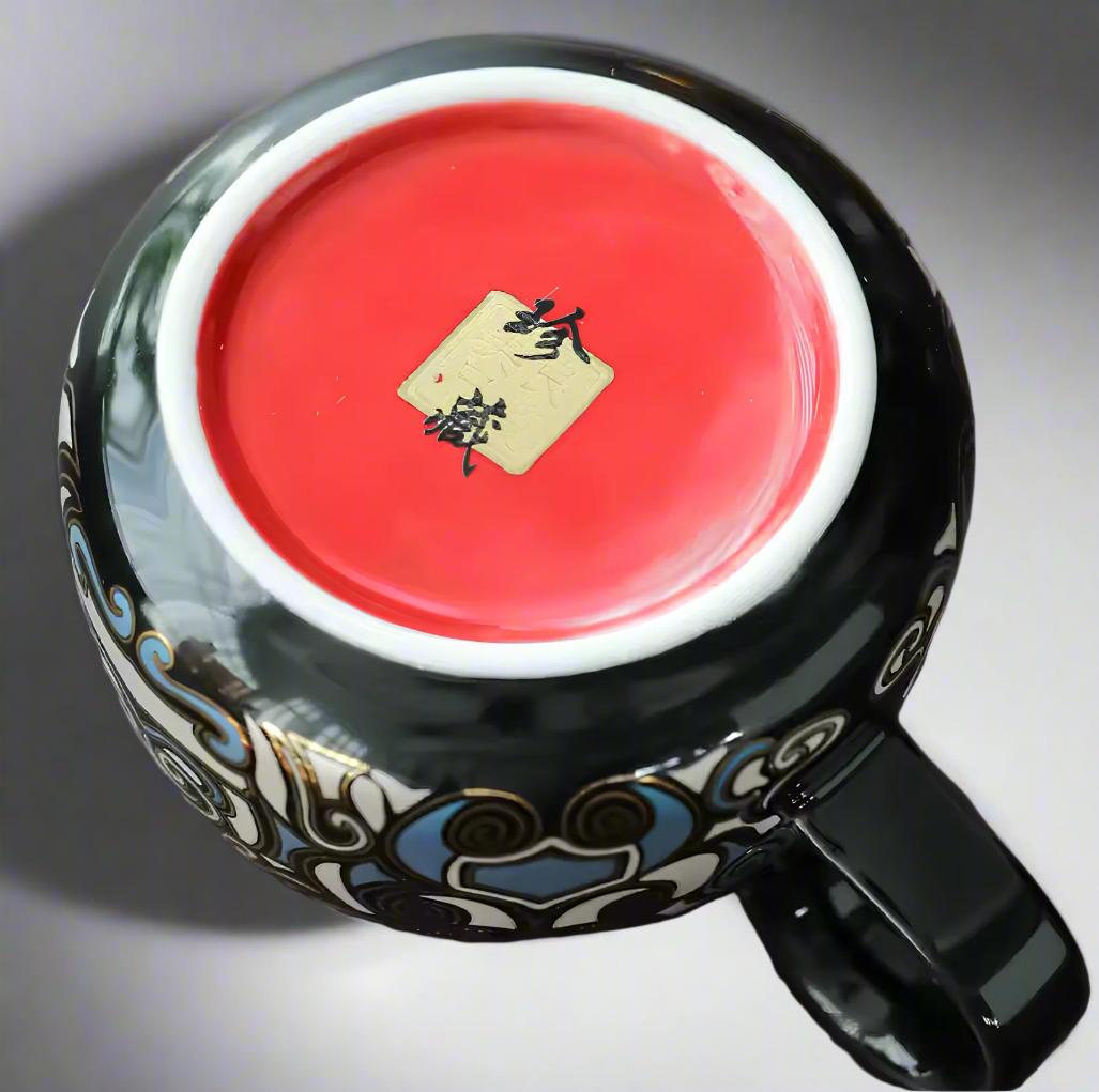 Mały czajnik „Złoty Smok” z efektem metallic