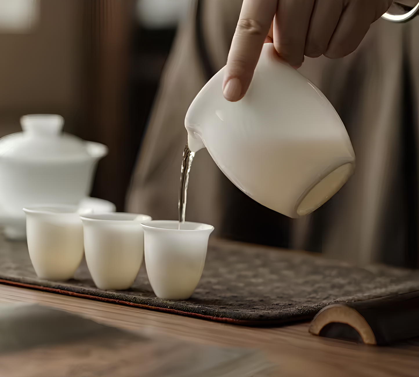Chahai Porcelanowy Jadeitowy