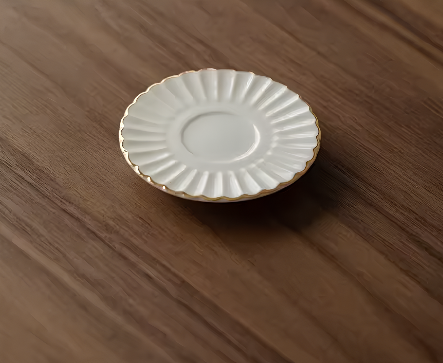 Podstawka z białego porcelanowego „nefrytu” - 2 szt.