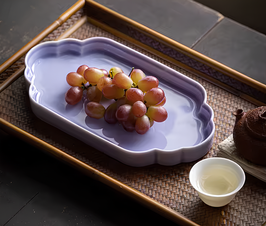 Ceramiczny podstawek retro w stylu chińskim