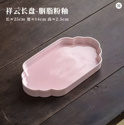 Ceramiczny podstawek retro w stylu chińskim